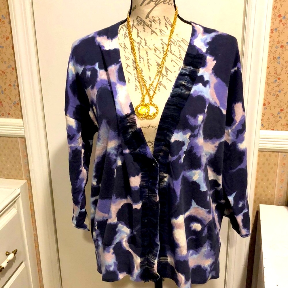 VERA WANG Abstract Sweater